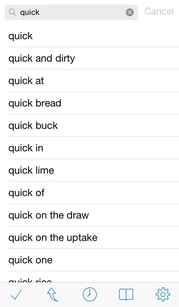 Ảnh chụp màn hình của QuickDict Thai-English