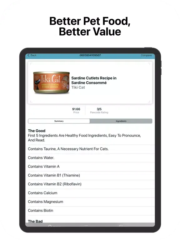 Скриншоты Pawcode - AI Pet Food Scanner iPad 