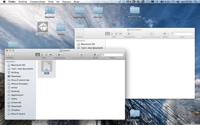 Ảnh chụp màn hình của HandleFiles: Cut Copy and Delete your files