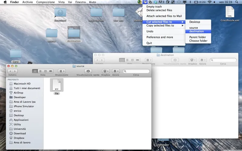 Ảnh chụp màn hình của HandleFiles: Cut Copy and Delete your files