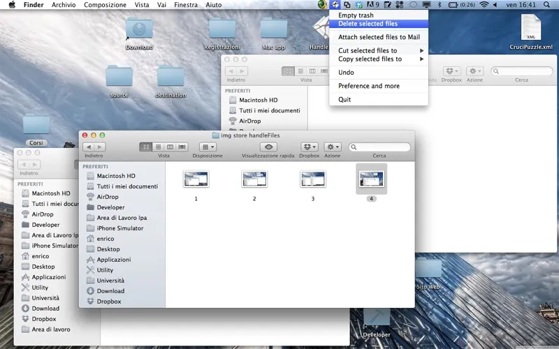 Ảnh chụp màn hình của HandleFiles: Cut Copy and Delete your files