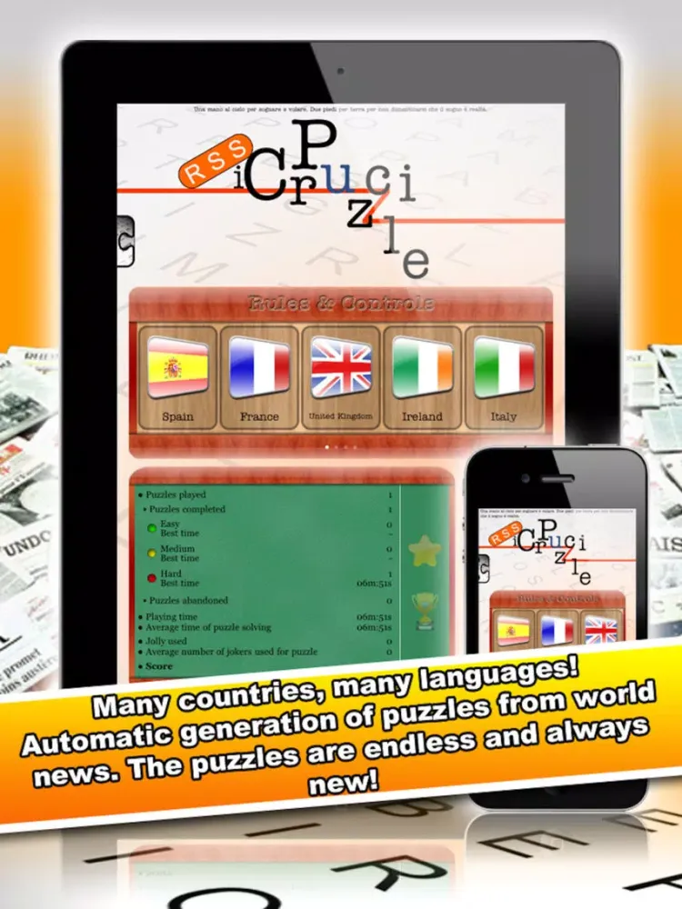 Tangkapan layar iCruciPuzzle 2 RSS iPad 