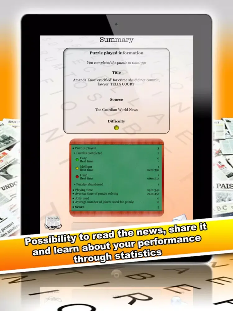Tangkapan layar iCruciPuzzle 2 RSS iPad 