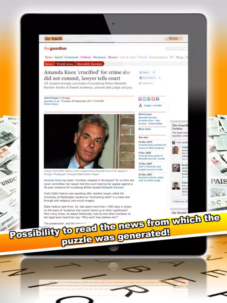 Tangkapan layar iCruciPuzzle 2 RSS iPad 