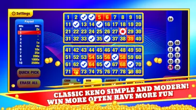 Zrzuty ekranu Keno Games Club