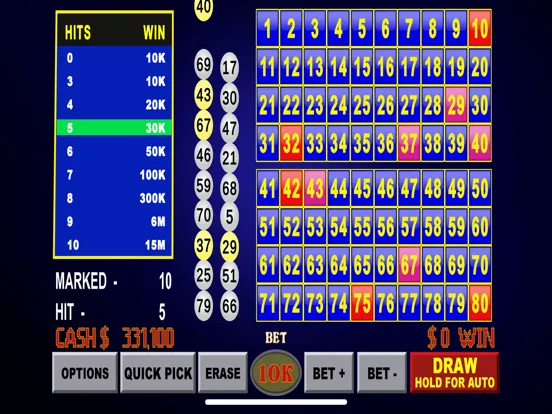 تصاویر Keno Classic Casino King iPad 