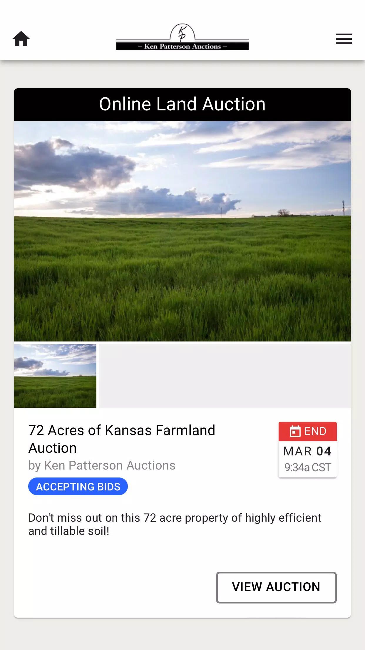 Ken Patterson Auctionsdes captures d'écran de l'application2