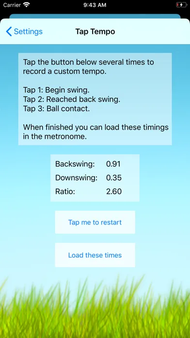 Zrzuty ekranu Swing Tempo Trainer