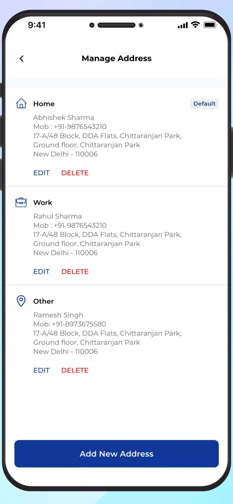 Kent Service App Screenshots