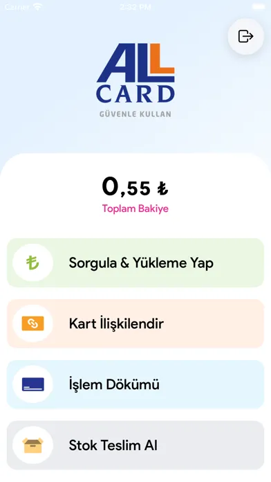 Zrzuty ekranu Allcard POS
