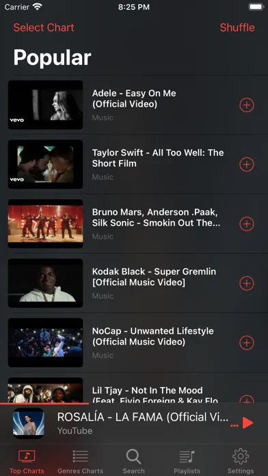Music Video Player Musca سکرین شاٹس