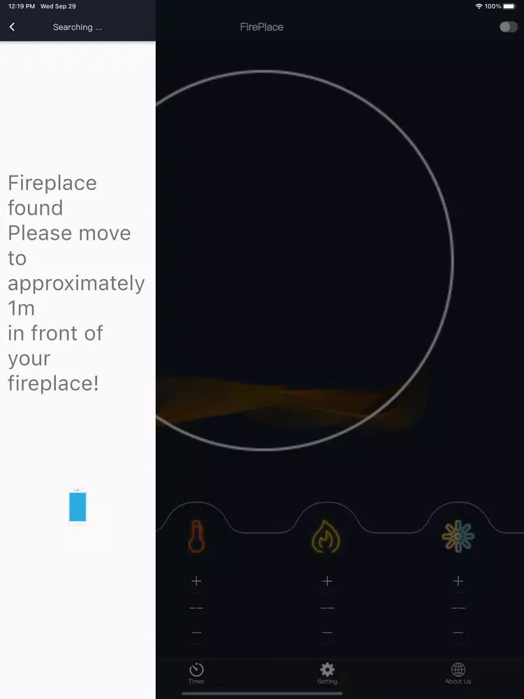 Скриншоты Source Pro Fireplace Remote iPad 