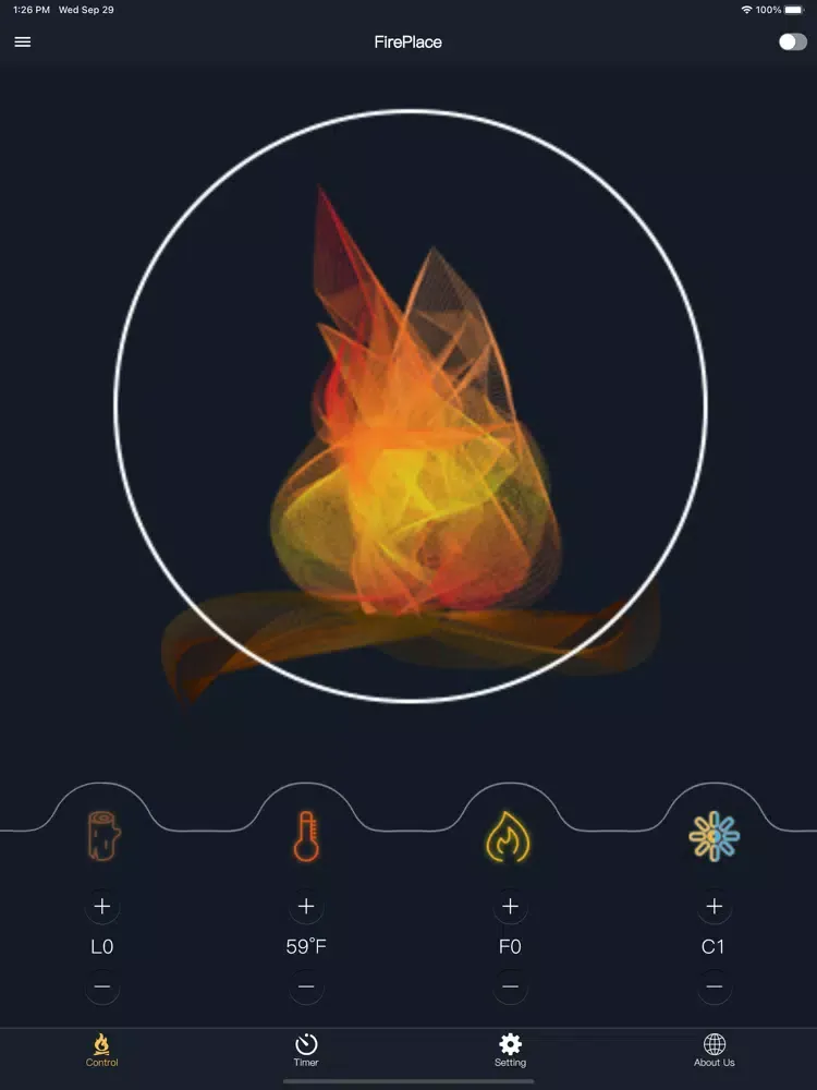 Скриншоты Source Pro Fireplace Remote iPad 