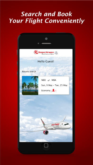 Скриншоты Kenya Airways
