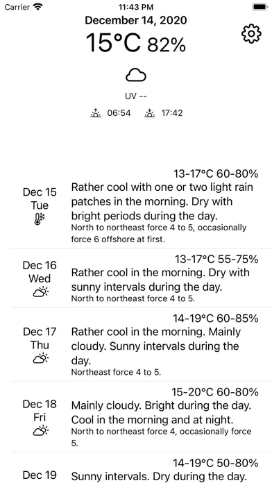 Weather - Hong Kong 스크린샷