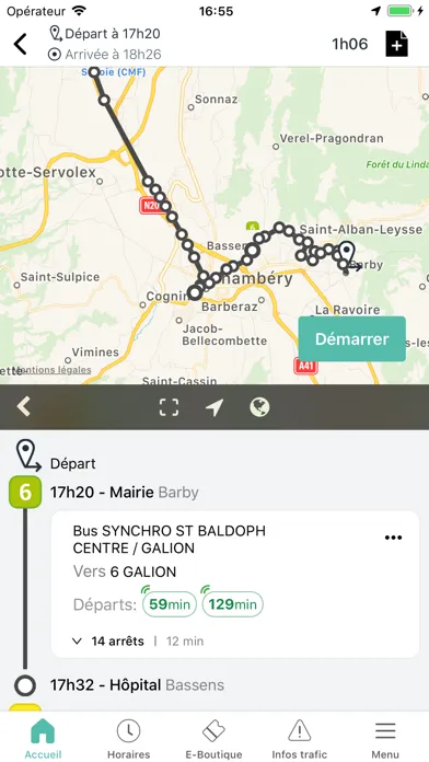 Tangkapan layar Synchro Chambéry