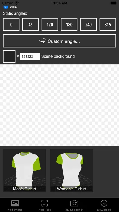 Tangkapan layar 3D T-shirt Mockup Designer