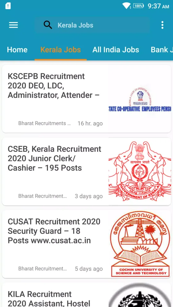 Скриншоты Kerala Jobs