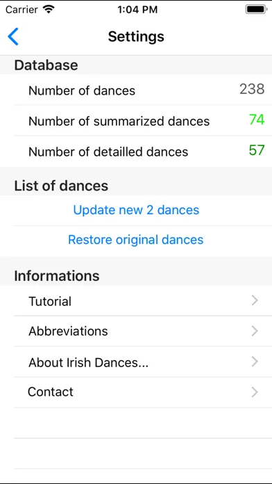 Tangkapan skrin Irish Dances