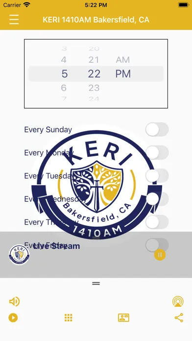 ภาพหน้าจอของ KERI AM 1410 Radio