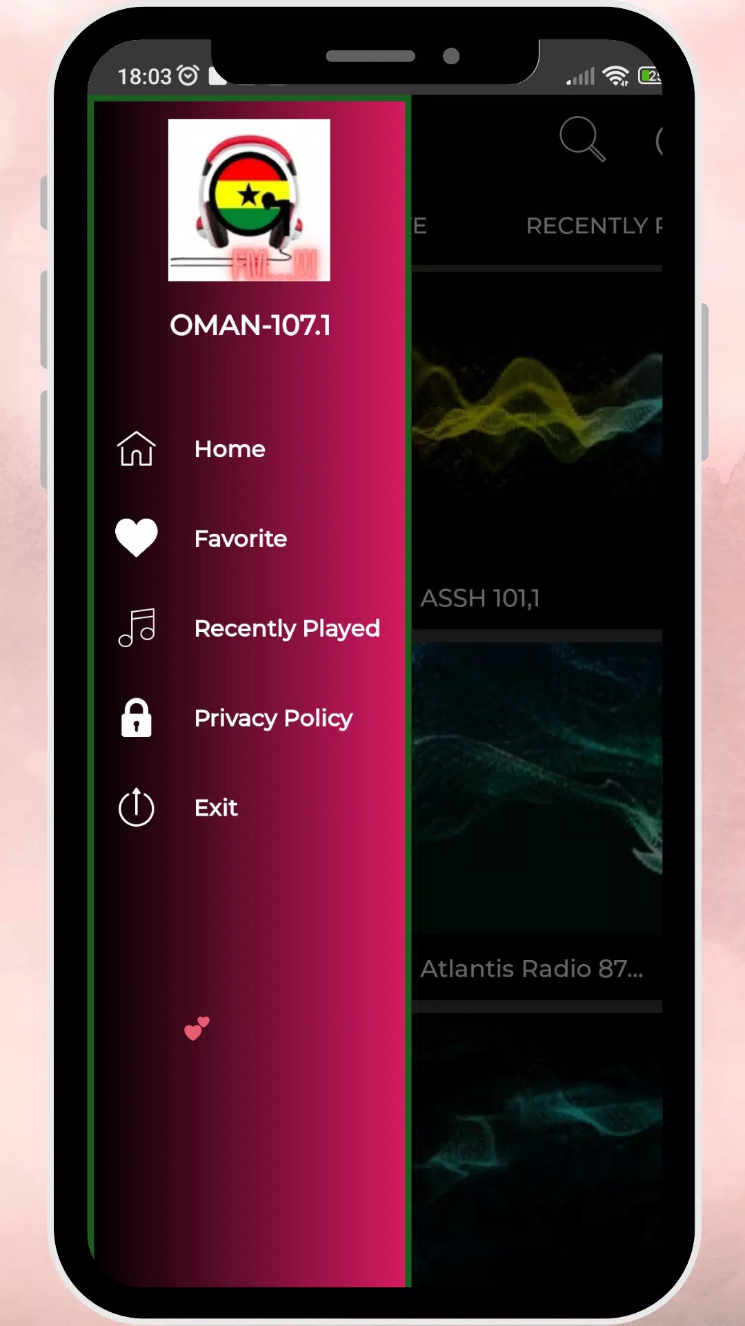 OMAN FM 107.1 Ghana Radio APP Screenshots5