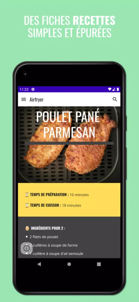 Zrzuty ekranu Recettes Airfryer en Francais