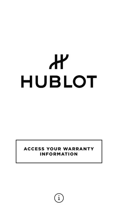 Zrzuty ekranu Hublot e-warranty