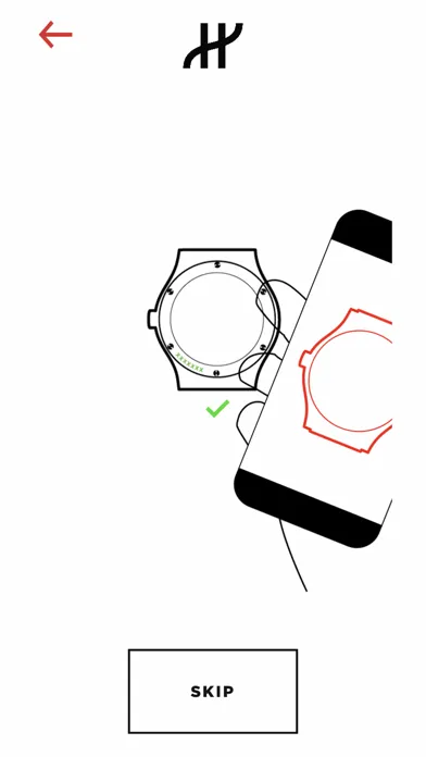 Zrzuty ekranu Hublot e-warranty