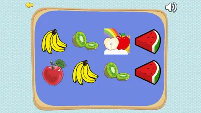 Amazing Fruits Matching Cards Games for Preschool Learning Screenshots