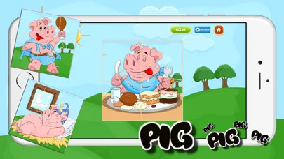 Cute Baby Pigs Jigsaw Puzzles Game For Pre-School Girls And Boys ( 2,3,4,5 and 6 Years Old )应用截图