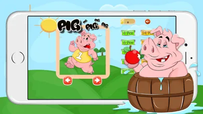 Cute Baby Pigs Jigsaw Puzzles Game For Pre-School Girls And Boys ( 2,3,4,5 and 6 Years Old )应用截图