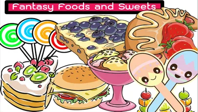 Capturas de tela do Candy And Fruits Coloring Pages And Drawing Book