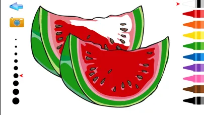 Tangkapan layar Color The Fruits And Vegetables Coloring Pages