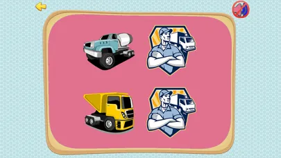 Learning Car and Pickup Trucks Matches or Matching Games for Toddlers and Little Kids 스크린샷