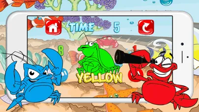 Capturas de tela do Crab Colour Puzzle Quiz Learning Children Boy Girl