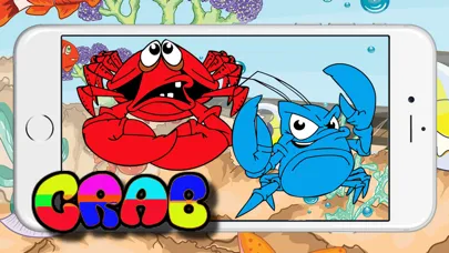 Capturas de tela do Crab Colour Puzzle Quiz Learning Children Boy Girl