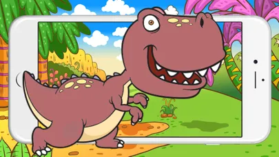 Ảnh chụp màn hình của Dino Games Puzzles for Kids : Best Dinosaur Jigsaw