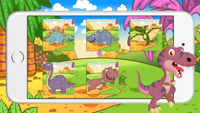 Ảnh chụp màn hình của Dino Games Puzzles for Kids : Best Dinosaur Jigsaw