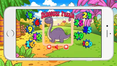 Ảnh chụp màn hình của Dino Games Puzzles for Kids : Best Dinosaur Jigsaw
