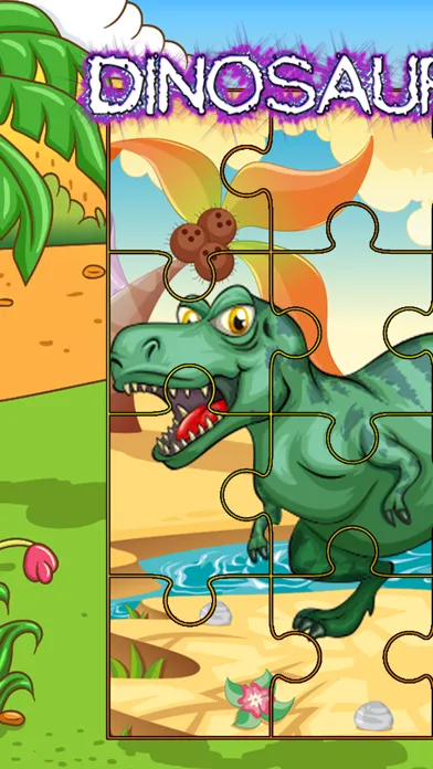 Dino Math Games Jigsaw Puzzles : Dinosaur for Kids سکرین شاٹس
