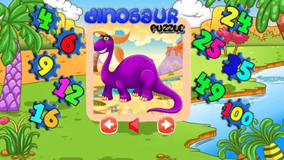 Dino Math Games Jigsaw Puzzles : Dinosaur for Kids سکرین شاٹس