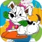 Cute Dog Coloring Paint - Activities Finger Pages