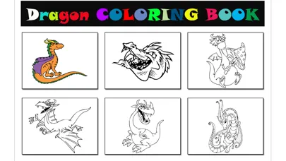 Captures d'écran de Fantasy Dragon Coloring Book for Children