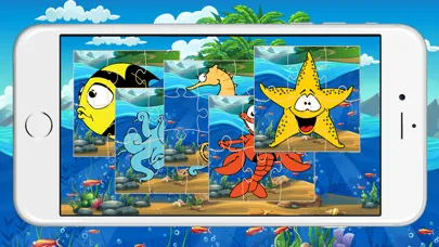 Скриншоты Animals Math Games Jigsaw Puzzles : Seaworld Kids