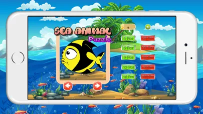 Скриншоты Animals Math Games Jigsaw Puzzles : Seaworld Kids