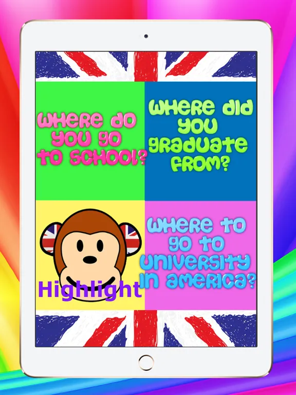 Captures d'écran de School University Learning English Conversation iPad 