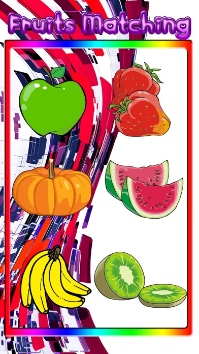 Cards Game For Kids - Fruits Matching Puzzles Test سکرین شاٹس