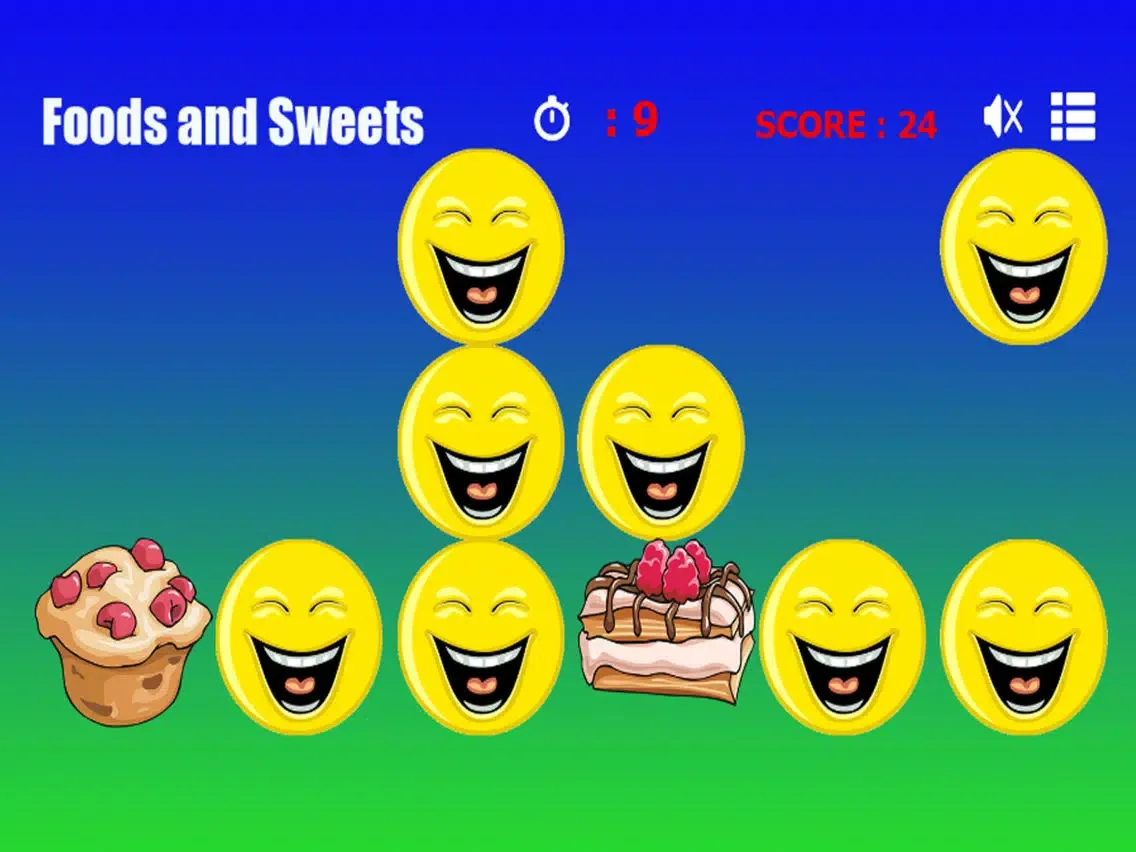 Zrzuty ekranu Favorite Foods and Sweets Match For Child iPad 
