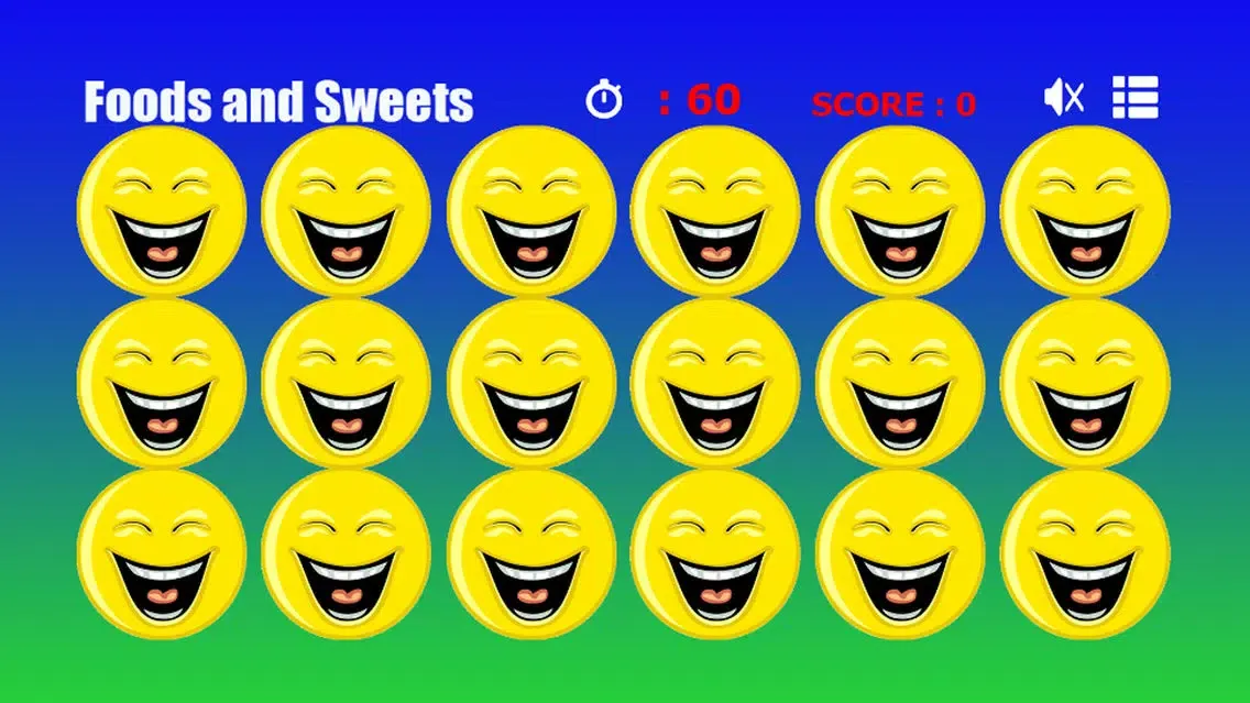 Zrzuty ekranu Favorite Foods and Sweets Match For Child