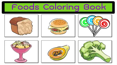 Illustration of Foods And Sweets Coloring for Kids Screenshots